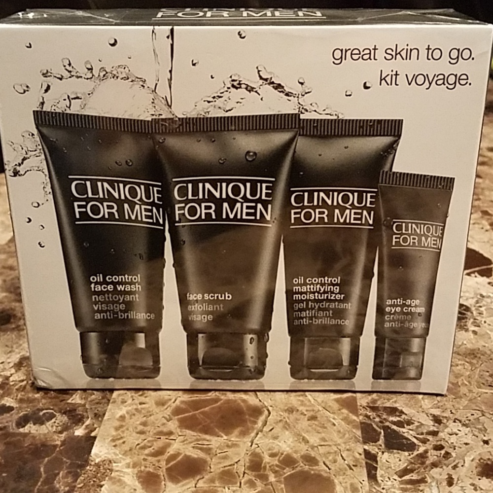 clinique for men skin kit - unopened